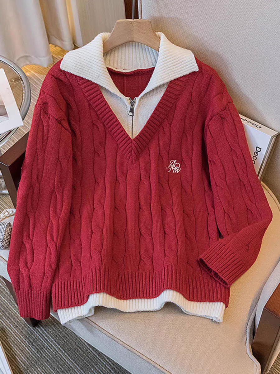 Thea Luxe Zipper Pullover - Image 2