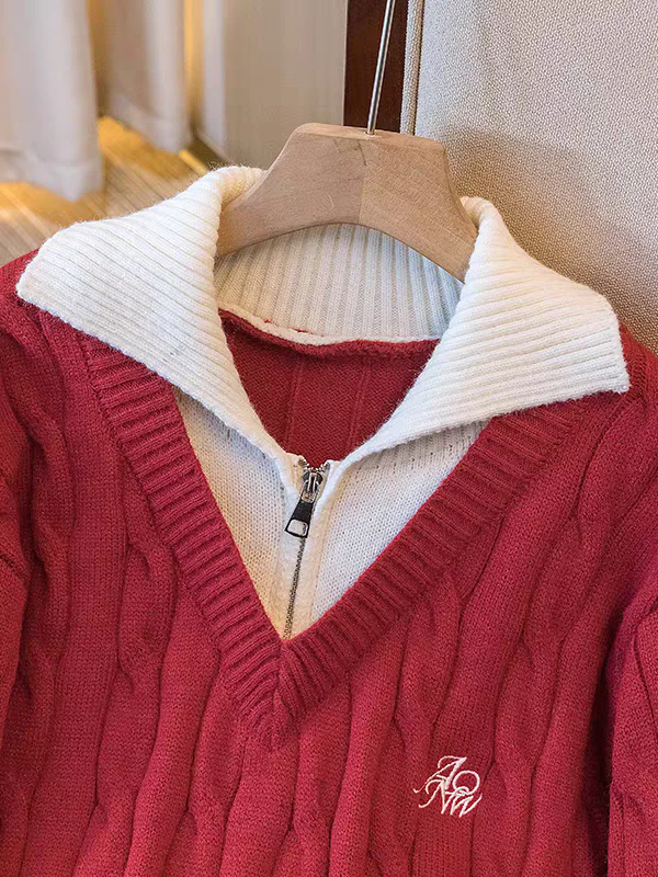 Thea Luxe Zipper Pullover - Image 3