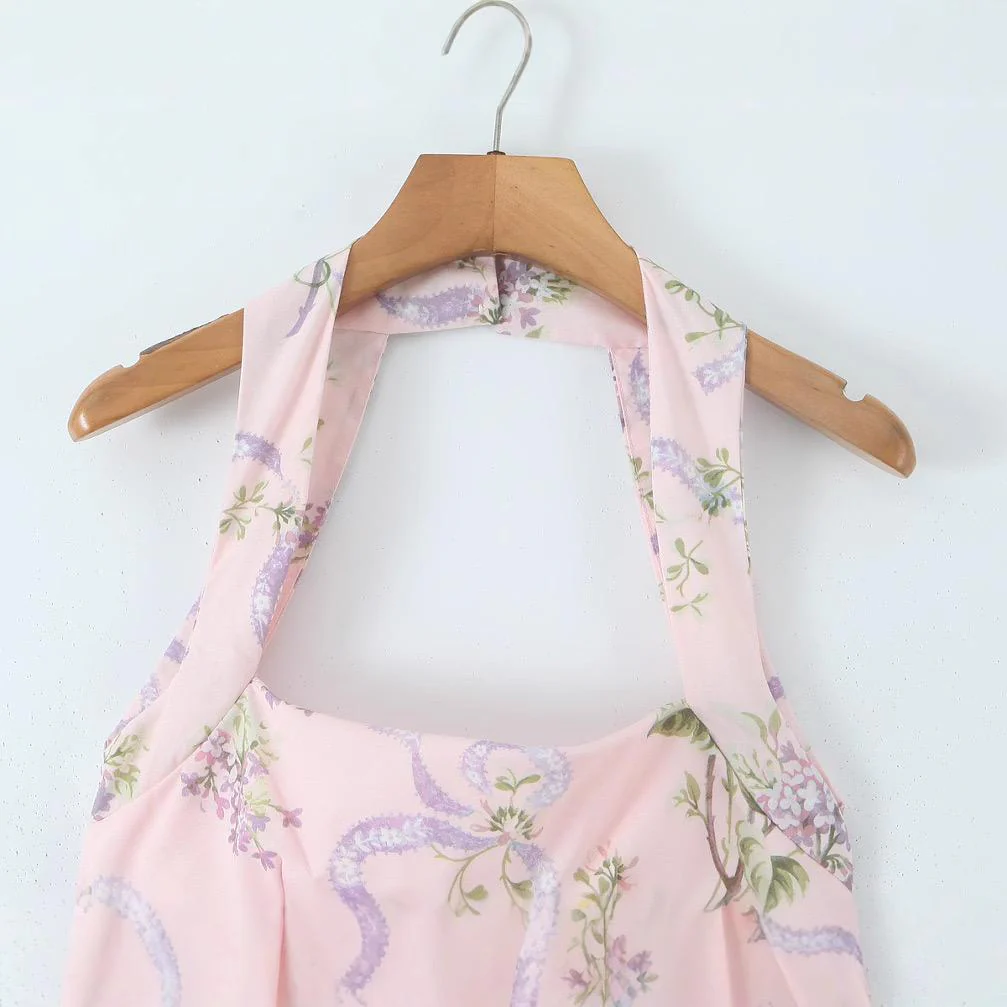 Thistle Summer Holiday Midi Dress In Pink - Image 8