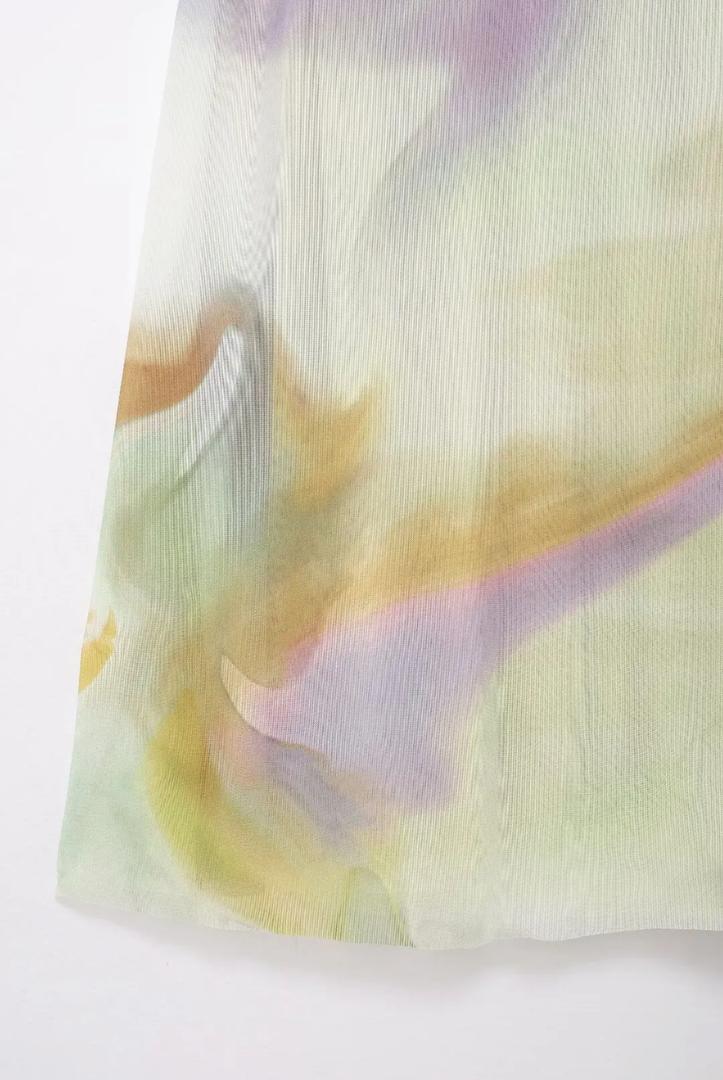 Tie And Dye Summer Holiday Dress In Multicolor - Image 5
