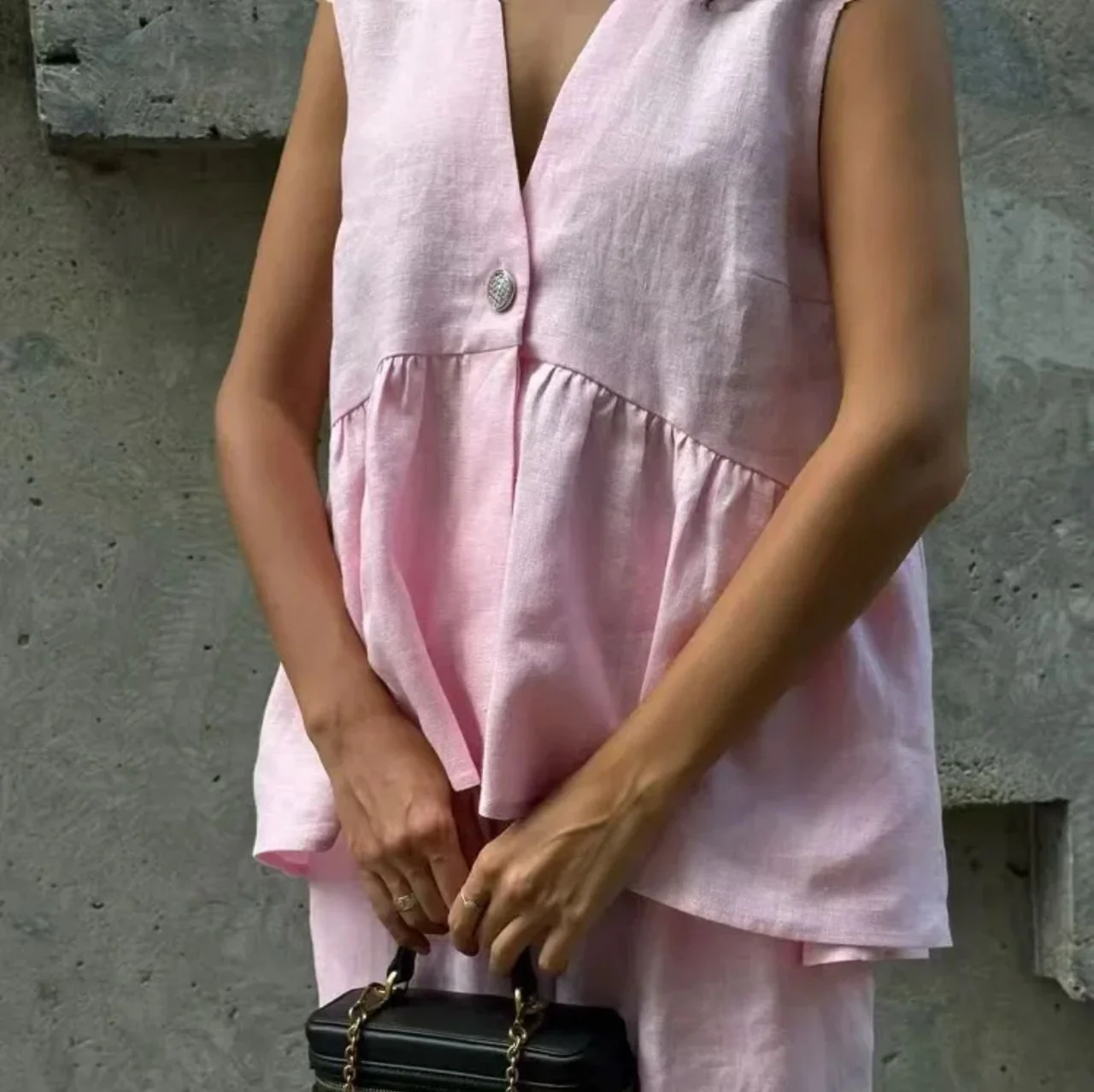 Tracy Summer Coord Set In Pink - Image 3