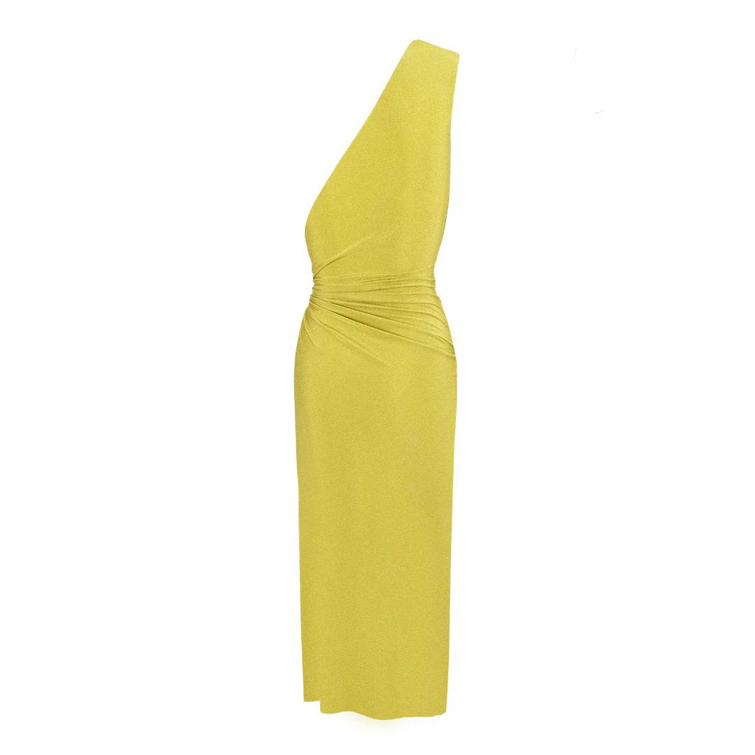 Trope Luxe Swimsuit With Coverup In Yellow - Image 9
