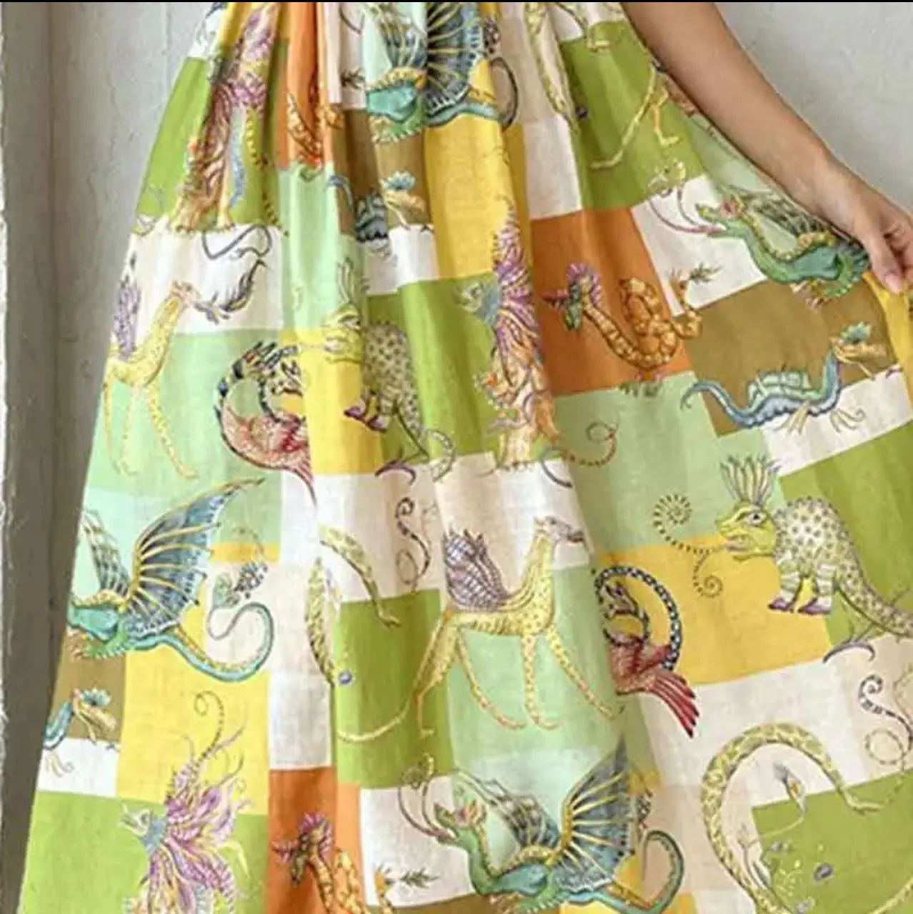 Tropical Printed Holiday Dress In Multicolor - Image 5