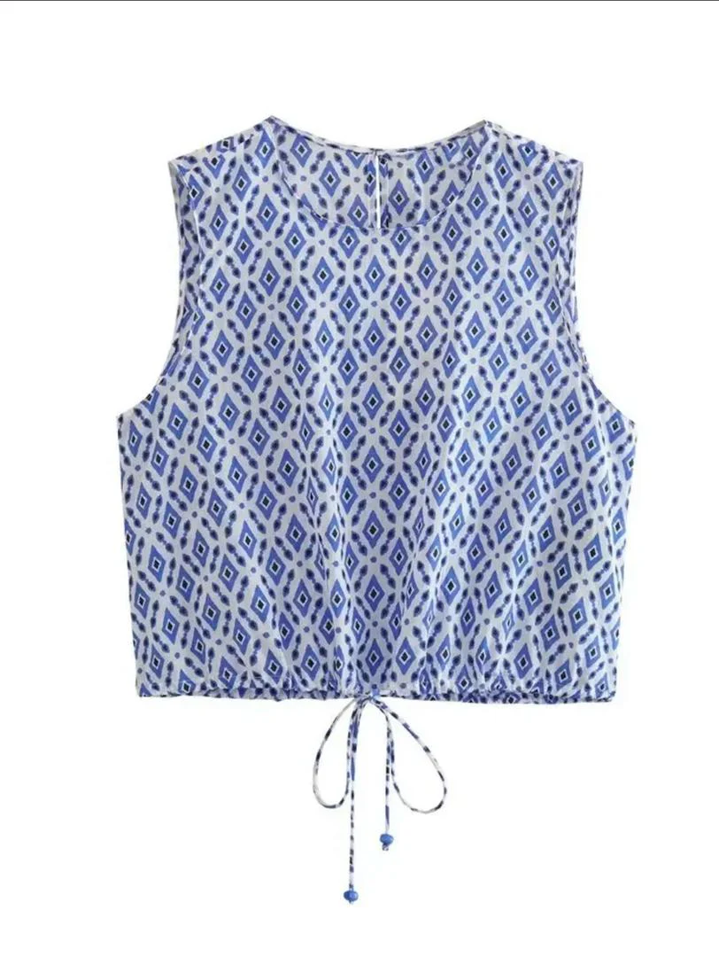 Troy Summer Coord Set In Blue - Image 3