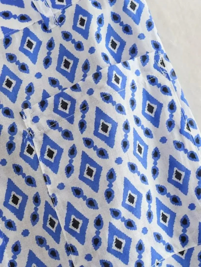 Troy Summer Coord Set In Blue - Image 5