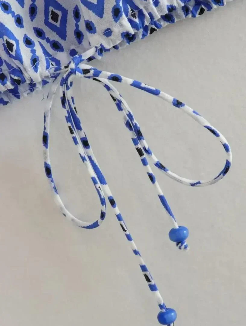 Troy Summer Coord Set In Blue - Image 6