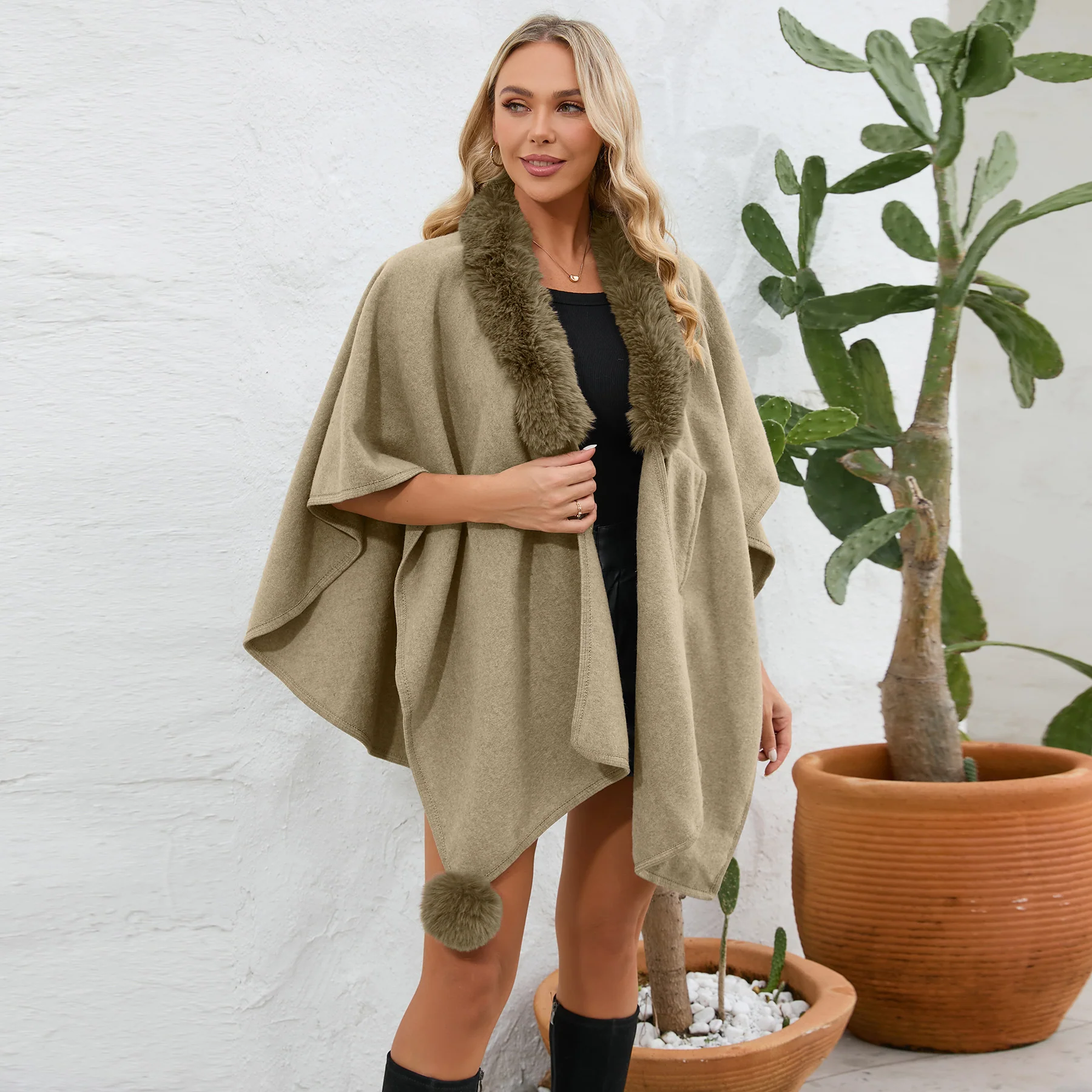 Valentin Premium Winter Fur Cape - Image 9