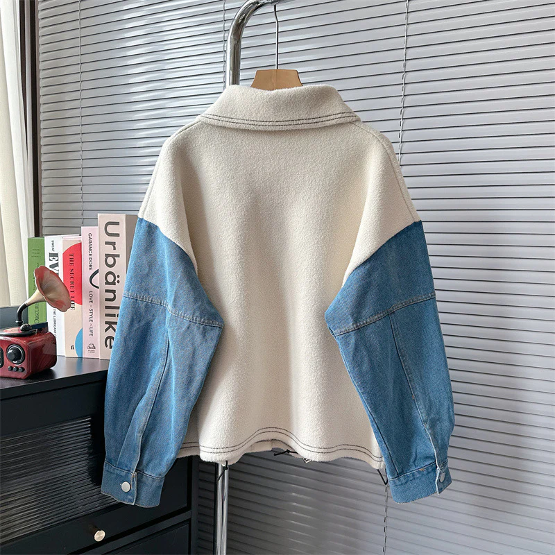 Valeria Woolen Denim Jacket - Image 3