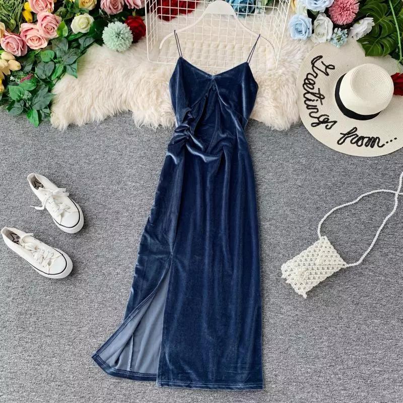Velvet Vintage Dress - Image 4