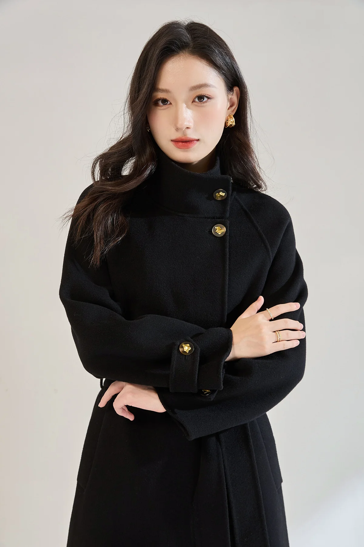 Veronica Luxe Overcoat With Belt - Image 3