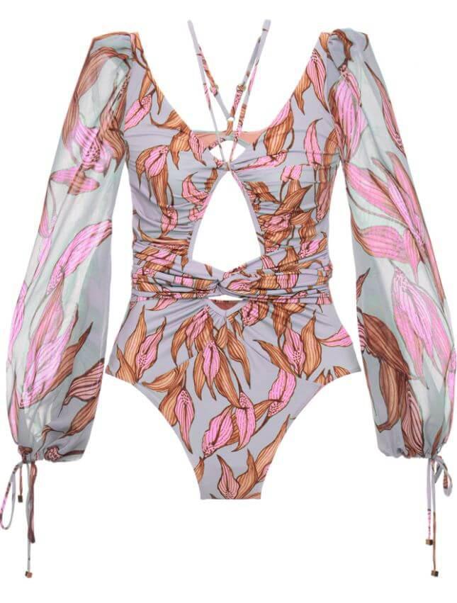 Vienna Luxury Swimsuit In Grey - Image 3