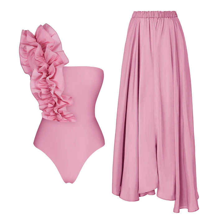 Viola Ruffled Swimsuit With Skirt - Image 2