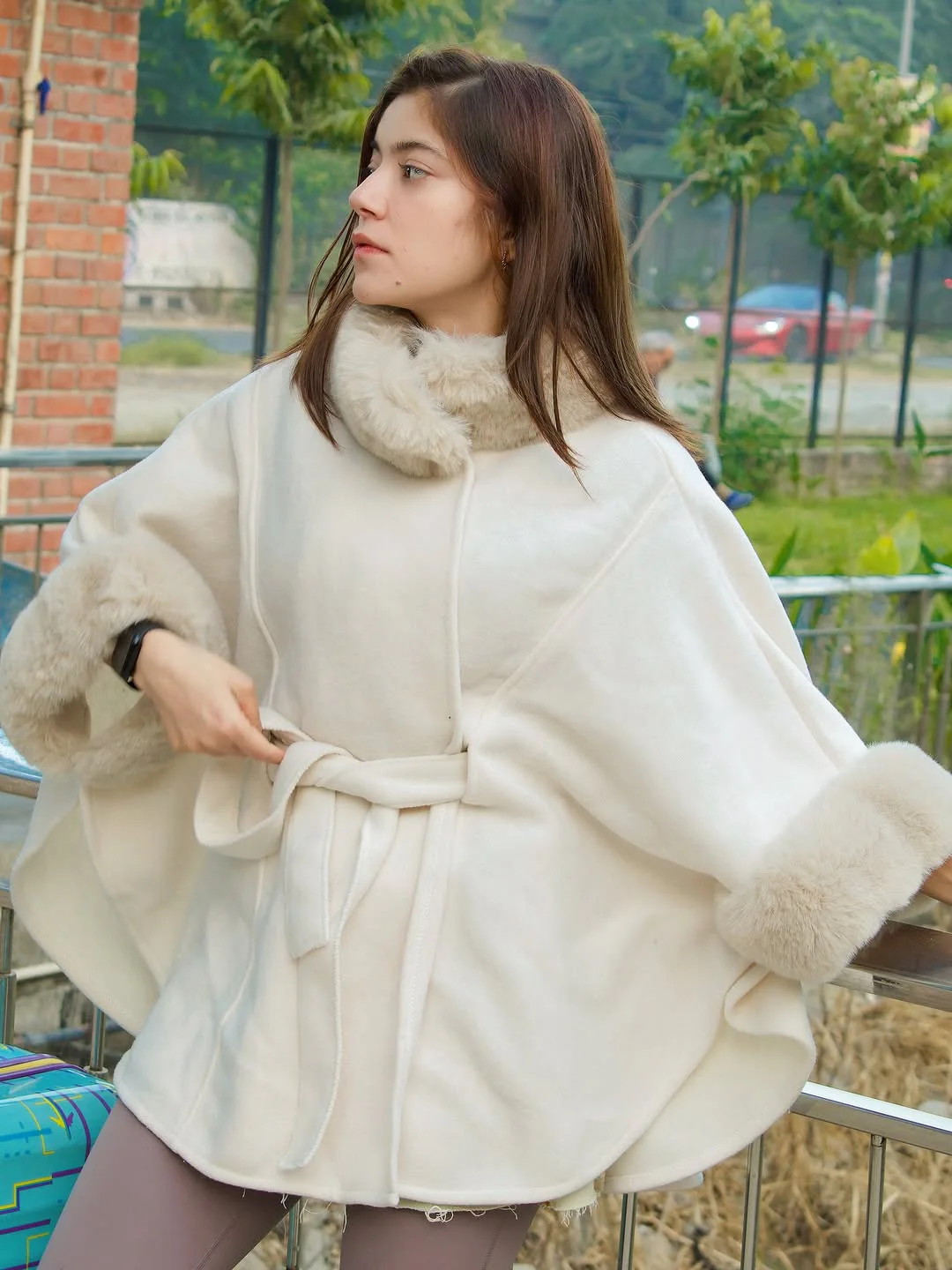Violetta Premium Winter Capes with Fur Detailing - Image 12