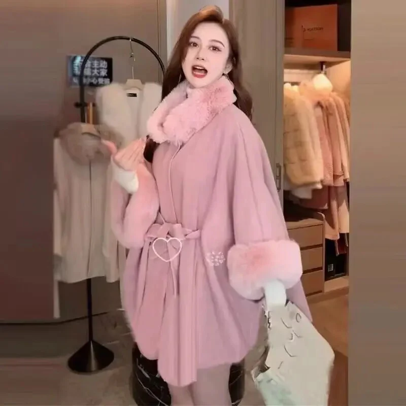 Violetta Premium Winter Capes with Fur Detailing - Image 3