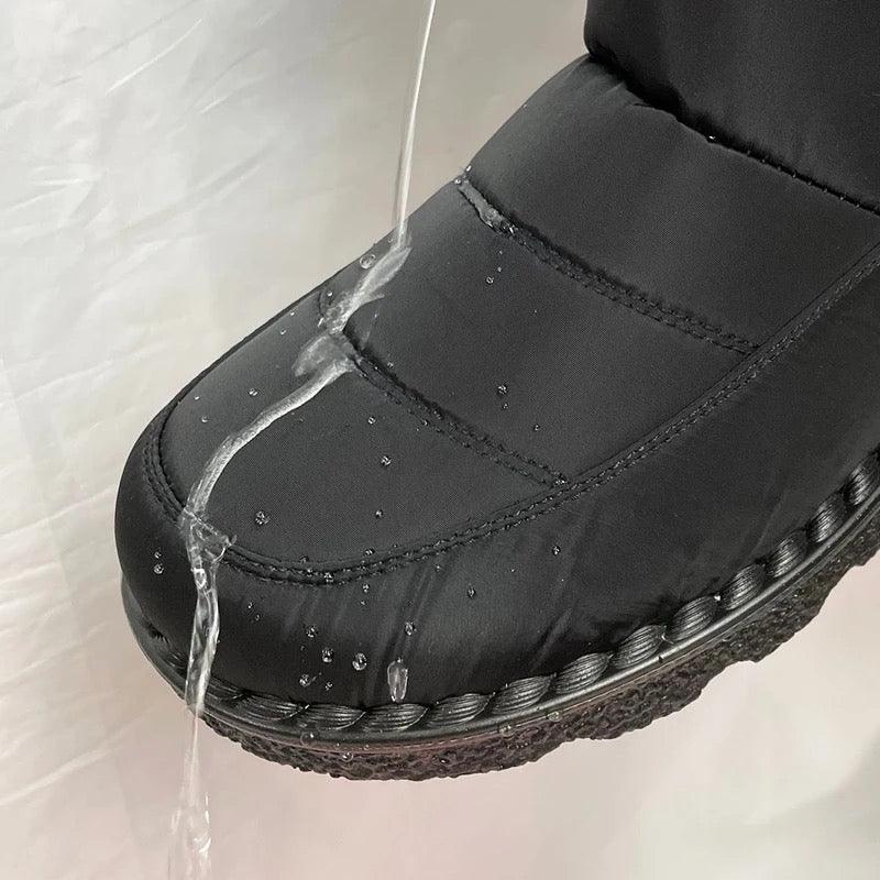 Waterproof Winter Snow Boots In Black - Image 3