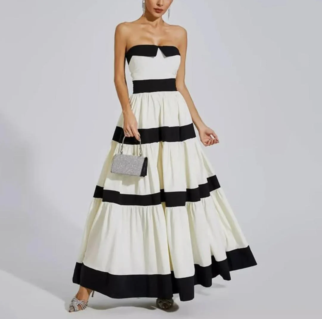 Wesley Offshoulder Holiday Maxi Dress In White - Image 5