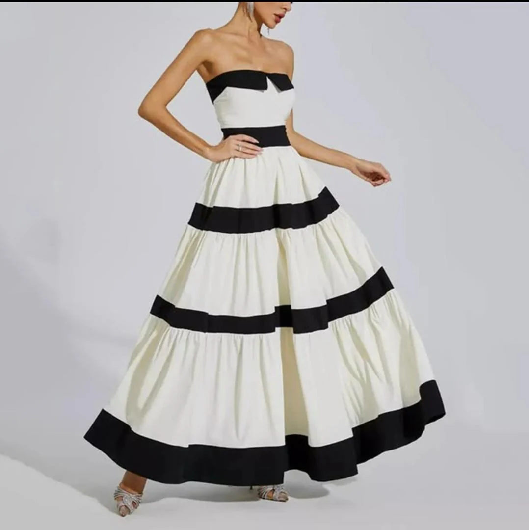 Wesley Offshoulder Holiday Maxi Dress In White - Image 9