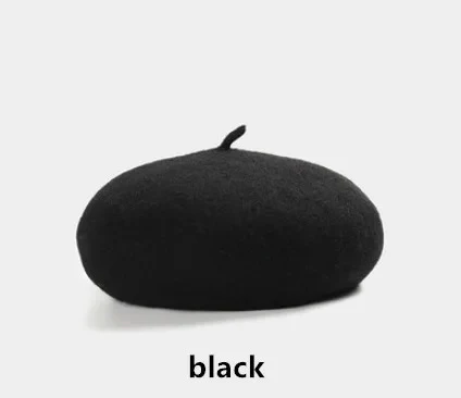 Woolen Soft Felt Beret Hats - Image 3