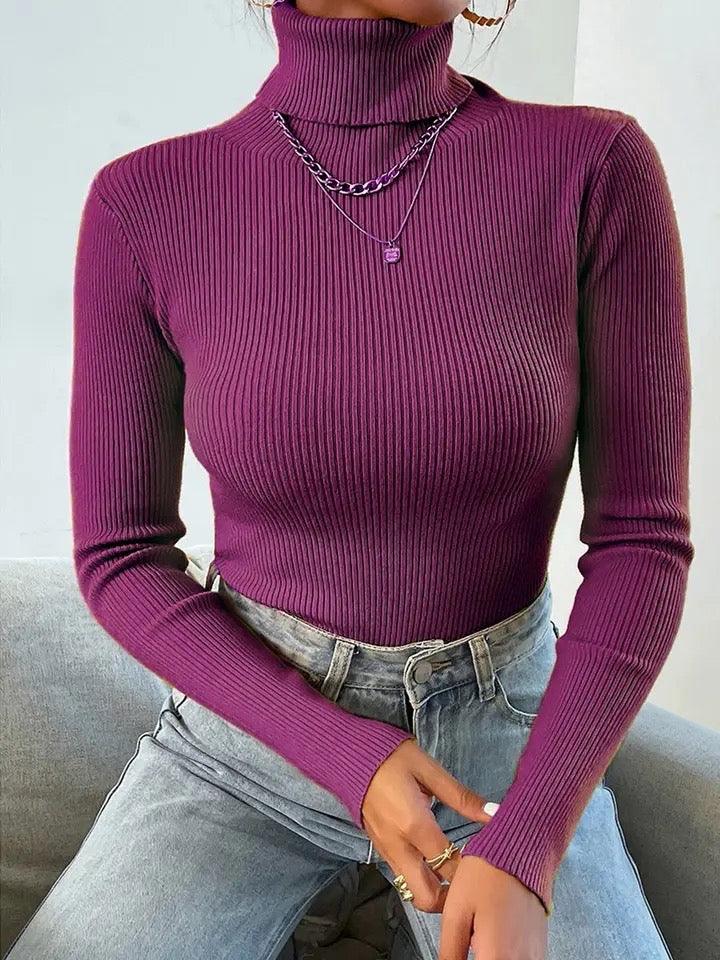 Y2K Statement Turtleneck Tops - Image 2