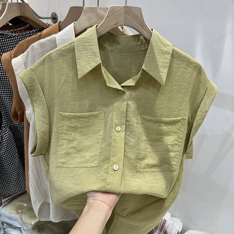 Zane Casual Pocket Shirt In Lime Green - Image 2