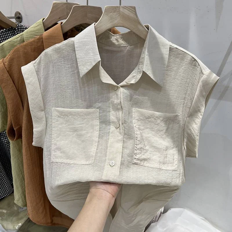 Zane Casual Pocket Shirt In Off White