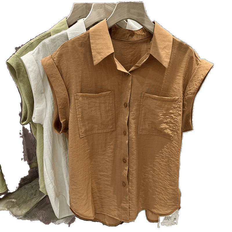 Zane Casual Pocket Shirt In Rust - Image 2