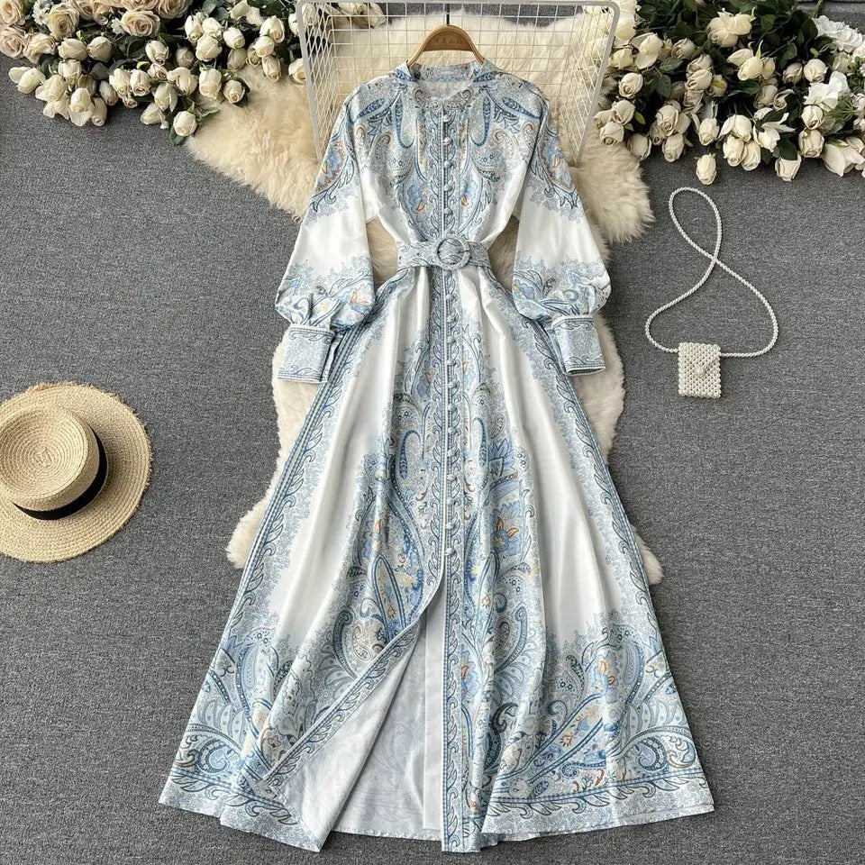 Zeo Modest Vintage Statement Maxi Dress - Image 2