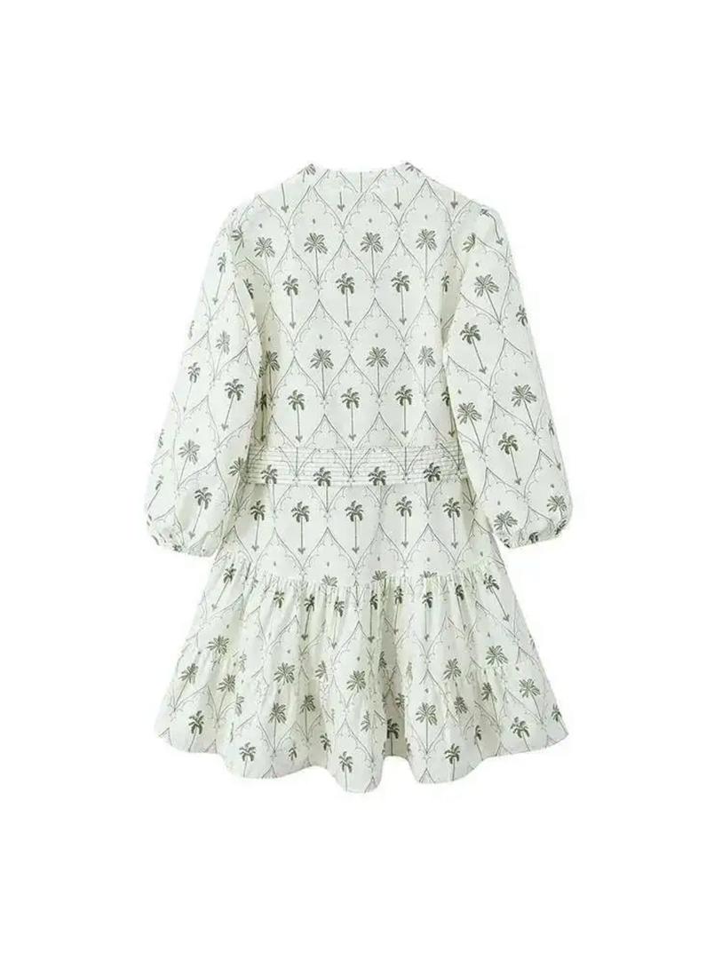 Zoey Summer Holiday Dress In Beige - Image 3